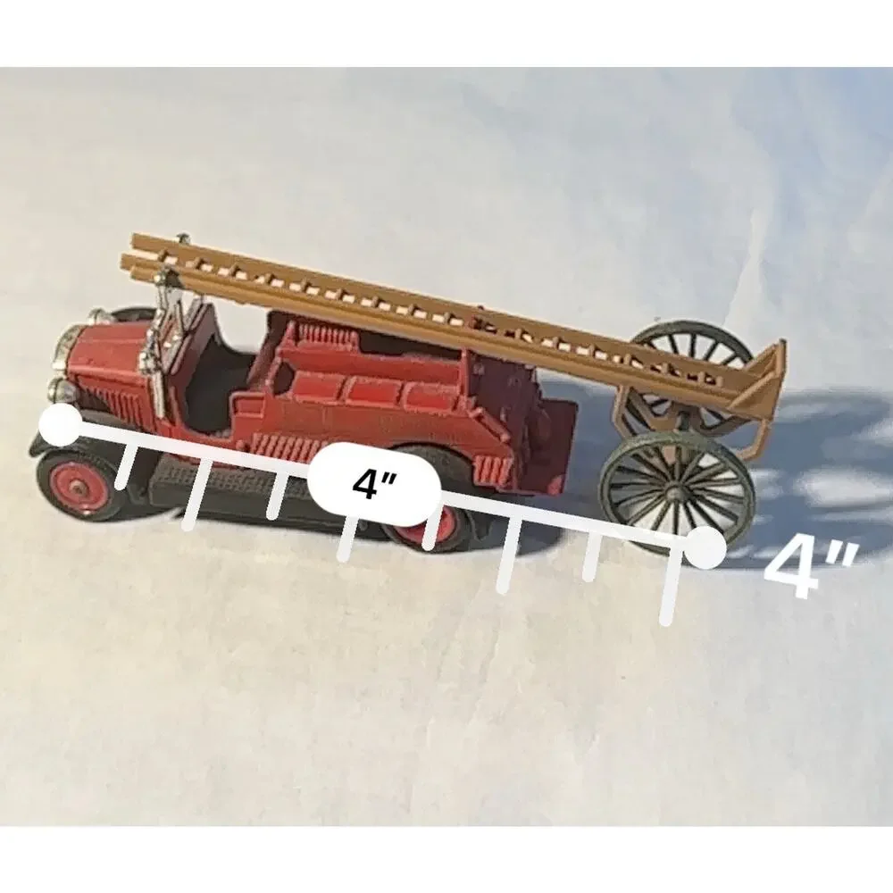 Vintage Lledo Chevron Standard Oil 1934 Dennis Refinery Fire Truck England A201
